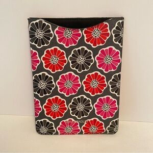 VERA Bradley Faux Leather Mini Slim Tablet Sleeve Blossoms Pattern For iPad Mini